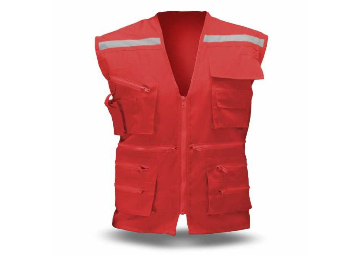 CHALECO BLACK BULL GEOLOGO CANVAS ROJO - Test Design