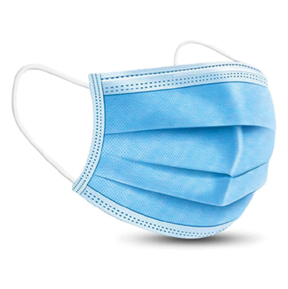 MASCARILLA DESECHABLE BLACK BULL 3 PLIEGUES (50UN)