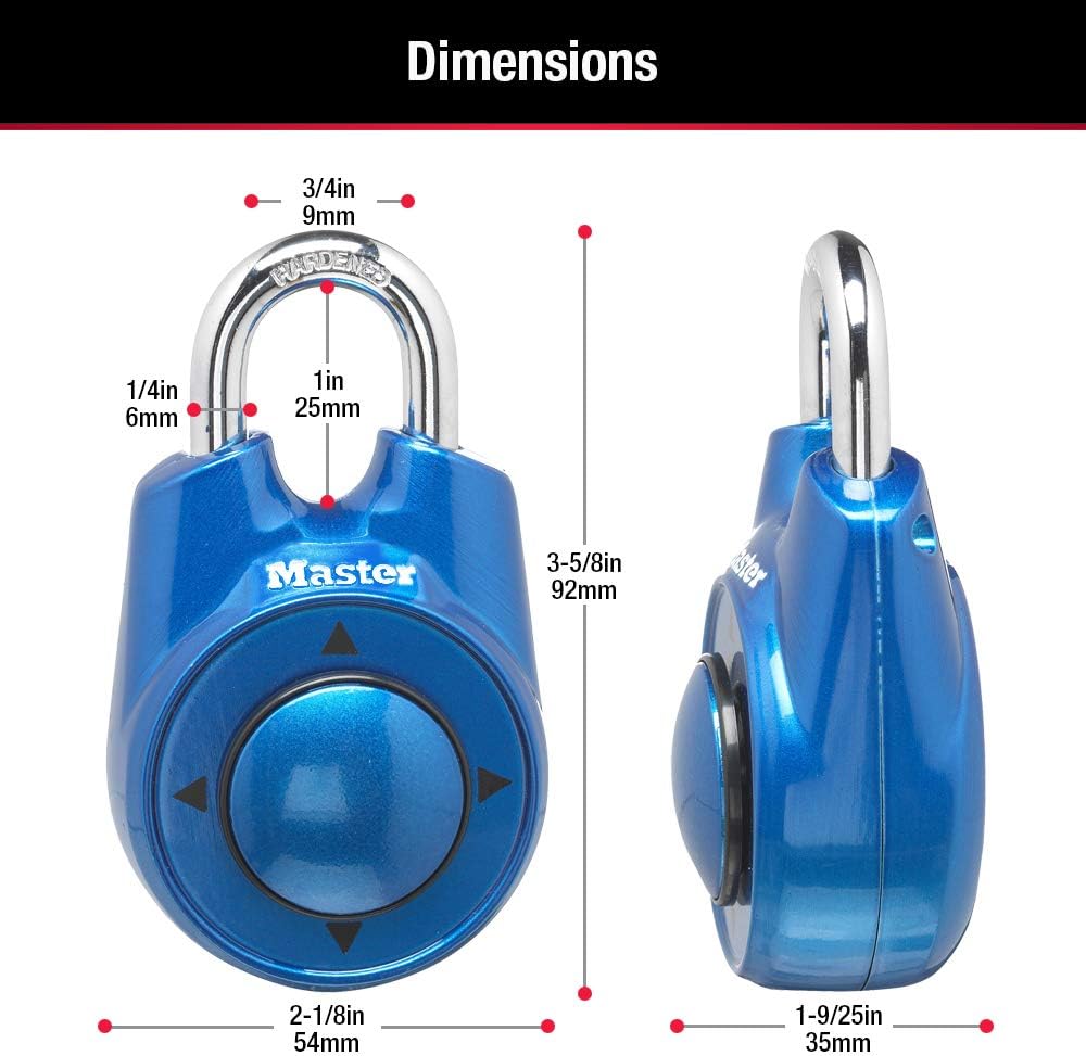 CANDADO COMBINACION DIRECCIONAL MASTER LOCK 1500ID