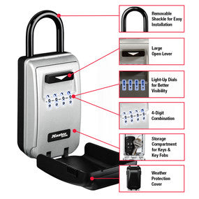 CANDADO CON COMPARTIMENTO MASTER LOCK 5424D (72MM)